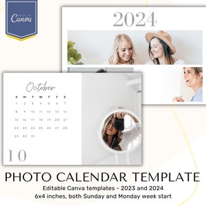Photoshop Calendar Template - Etsy Ireland
