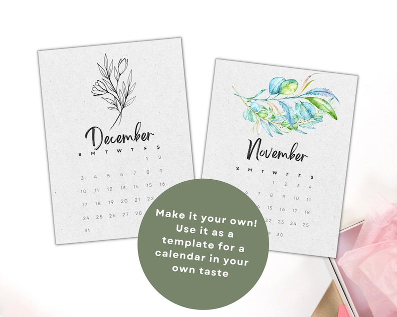 2024 Family Photo Calendar Canva Template Monthly Calendar Christmas