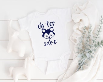 Oh For Fox Sake pasgeboren babykleding - Woodland Animal babyshirt - For Fox Sake peuter T-shirt - grappige baby Fox Boho kleding voor kinderen - Fox