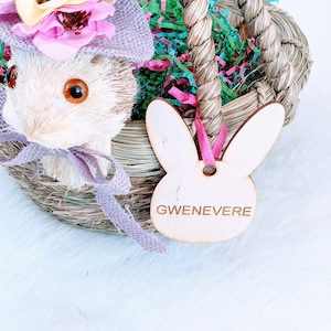 Étiquettes personnalisées pour panier de Pâques, étiquettes pour oeufs, étiquettes de lapin, marque-places de Pâques, étiquettes de Pâques, marque-places de lapin, étiquettes de nom de Pâques