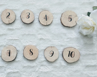 Rustic table numbers, rustic wedding decor, wooden table numbers, table numbers, wedding decor, custom table numbers, wood table numbers