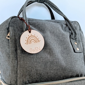 Étiquettes personnalisées, Étiquette de sac de livres pour enfants, Porte-clés en bois, Porte-clés pour enfants, Rentrée des classes, Remplisseur de sac de fête, Étiquette pour la rentrée