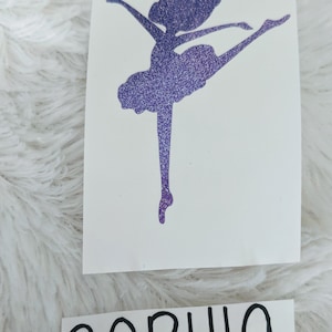 Ballet Water Bottle Decal -Pink Ballerina Water Bottle sticker -Personalized  Kid stickers - Ballet stickers for water Bottle