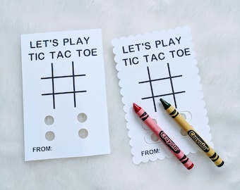 DIY Tic Tac Toe Valentinstag Karte | Klasse Valentinstag Karte | DIY Valentinstag Karte | Ausmal-Valentinstag-Karte | VDAY Karte