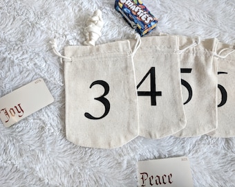 Urlaub Advent Kalender Taschen Set, Weihnachtsmann Countdown, Adventskalender 2020, Adventskalender Säckchen, Adventskalender Säckchen, Adventskalender Säckchen