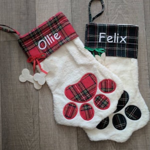 Calze personalizzate di Natale, monogramma, calza di Natale, calza per cani, calza per gatti, calza per animali domestici, calza per la famiglia, regalo per animali,