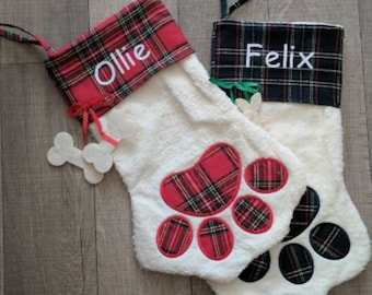 Personalized stockings Christmas, monogram, Christmas stocking, Dog stocking, cat stocking, pet stocking, family stocking, animal gift,