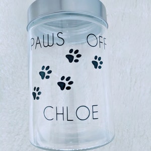 Personalized Dog Treat Jar - Dog Treat Jar - Dog Treat Canister, - Gift for Dogs - Dog Mom - Dog Gift