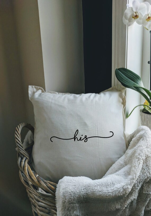 Mr And Mrs Throw Pillow Rose Gold His And Hers Husband And Etsy