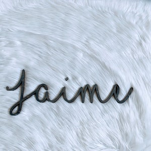 Calligraphy Name Sign, Laser Cut Wall Letters, Nursery Name Sign, Gold Nursery Decor, Little Girls Room, Personalized Extra Large Cutout