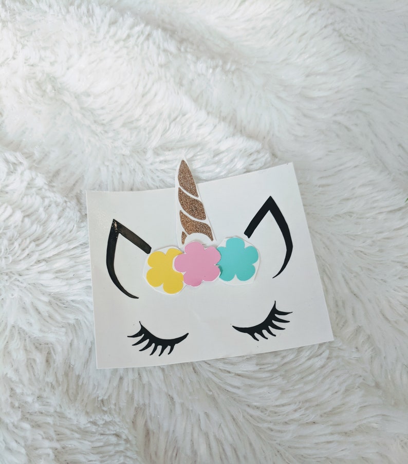 Unicorn Personalized Decal personalized Water Bottle Decal Etsy