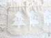 Advent Calendar - Small Cotton Linen Bags  - 3x5 inch - Christmas Countdown - Days Until Christmas - Reusable Fabric Bags - Advent Kit 