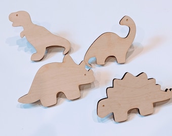 Set of 4 Dinosaur Pulls, Triceratops, Stegosaurus, T-Rex, Brontosaurus, Dresser, Cabinet Knob, Dino Handles, Bathroom, Nursey Children decor