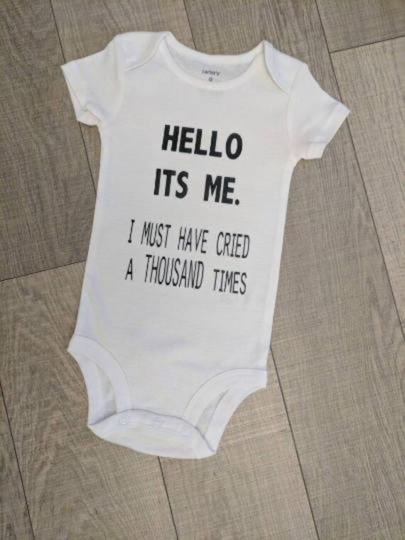 Hello It S Me I Must Have Cried A Thousand Times Lyrics Etsy