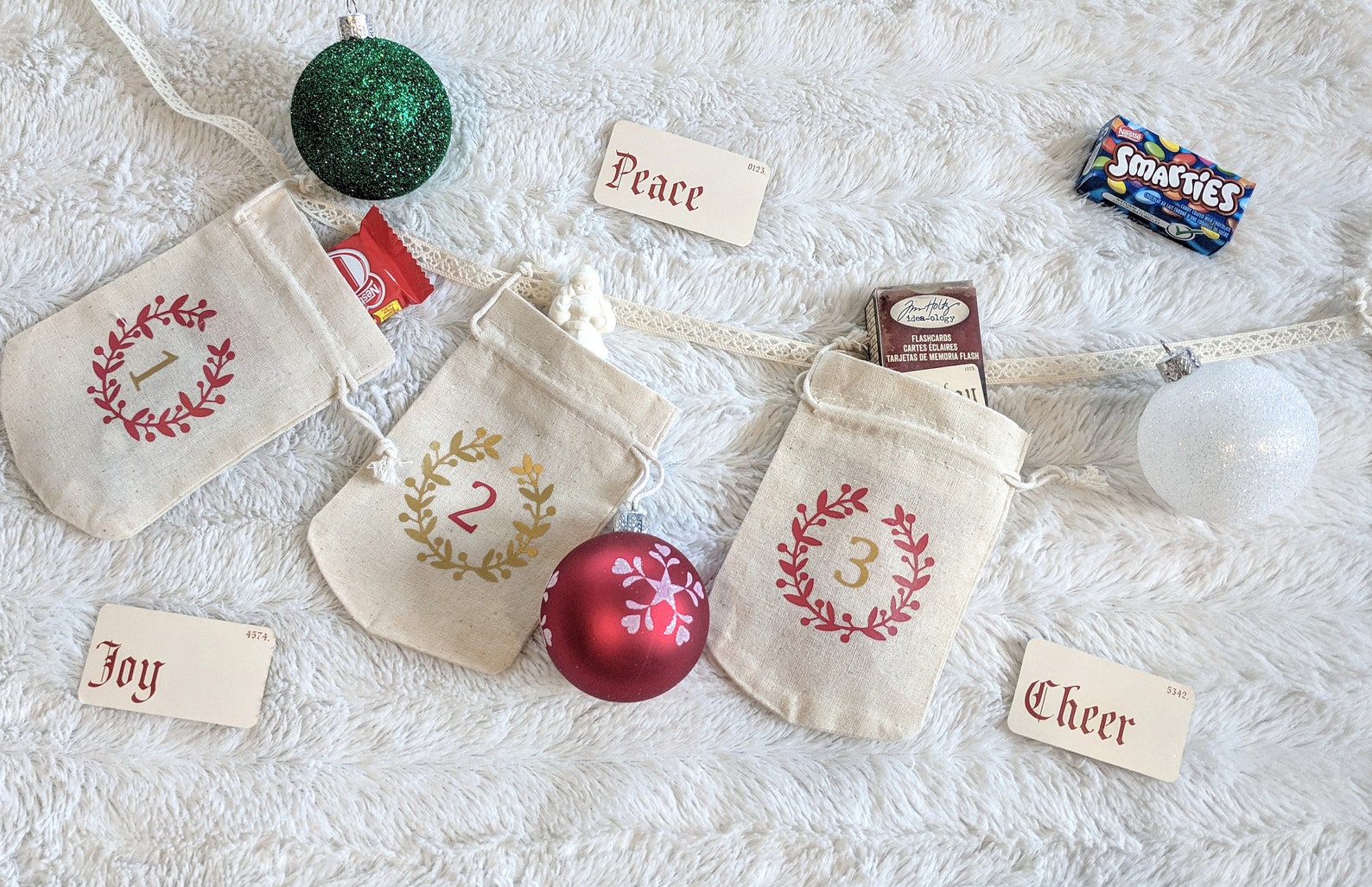 Christmas Advent Calendar Garland Custom Colors Wreath Set Etsy Canada Christmas Advent Calendar Garland Custom Colors Wreath Set Etsy Canada