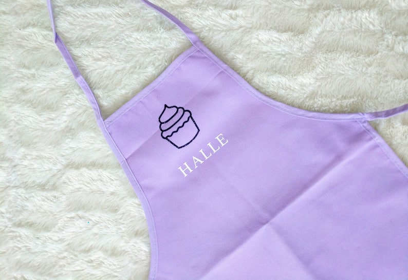 Aprons for kids Kids Stocking Stuffer Girls Cupcake Apron Personalized Gift for Kids Monogram Kids Baking Apron Kids Apron Personalized