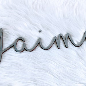 Baby Name Sign, Nursery Wall Decor, First Name Cut Out Sign, Personalized Name Nursery Decor, Newborn Name Sign, Custom Baby Name Sign