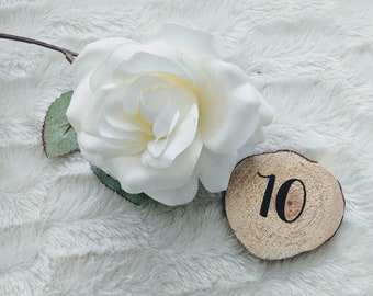Rustic table numbers, rustic wedding decor, wooden table numbers, table numbers, wedding decor, set of 10, wood table numbers