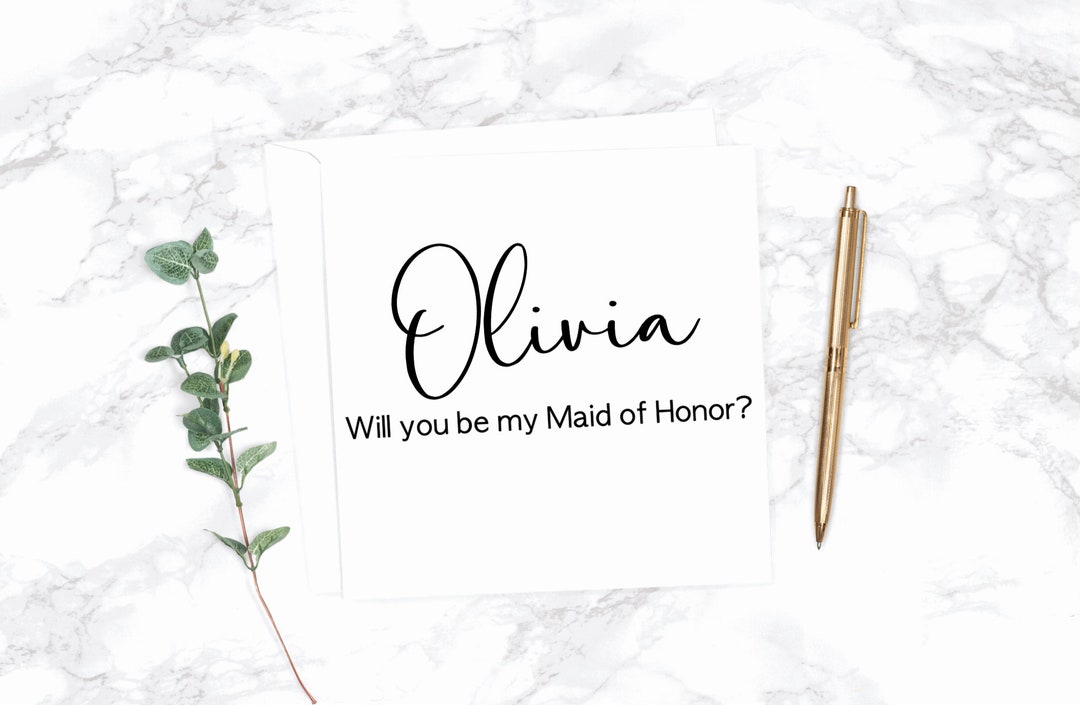 Will You Be My Maid of Honor? /maid of Honor Proposal Box / 4X6 — free download