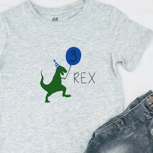Three Rex Birthday Shirt Third Birthday boy Shirt 3rd Birthday Dinosaur Birthday Party Dinosaur birthday Shirt T-Rec Birthday Shirt