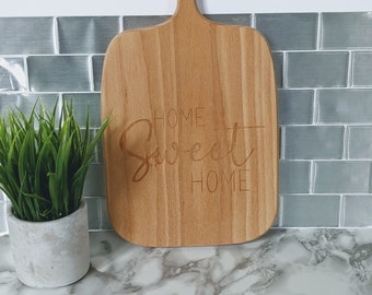 Home Sweet Home Cutting Board. Housewarming Gift, Realtor Gift for Clients, Cutting Board, Realtor Closing Gift, First Home Gift