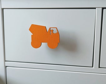 Construction Knobs, Drawer Pulls, Dresser Pulls, Children's Room, Boys Room, Boys Room Decor, Handles, Kids Knobs, Cement Mixer Truck Knob