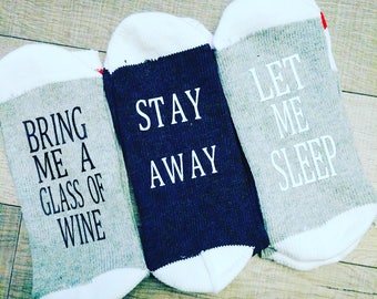 gift, wine socks, wine, If You Can Read This socks, Stocking Stuffer, Bring Me WINE, christmas gift, socks, Gifts for Wine Lovers, Sock,