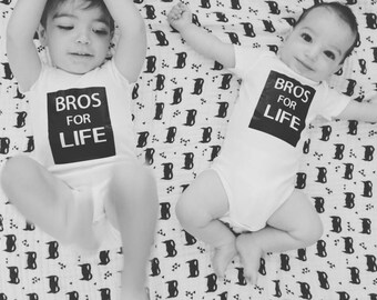 Matching Bro for Life Shirts - Big Brother and Little Brother Shirt Set - Shirts for Brothers - Matching Brother Shirts -  Sibling Outfits