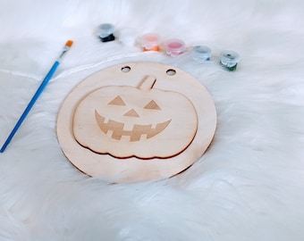 Children's pumpkin DIY paint kit, kids DIY paint kit, Halloween kid paint kit, pumpkin paint kit, preschool paint kit