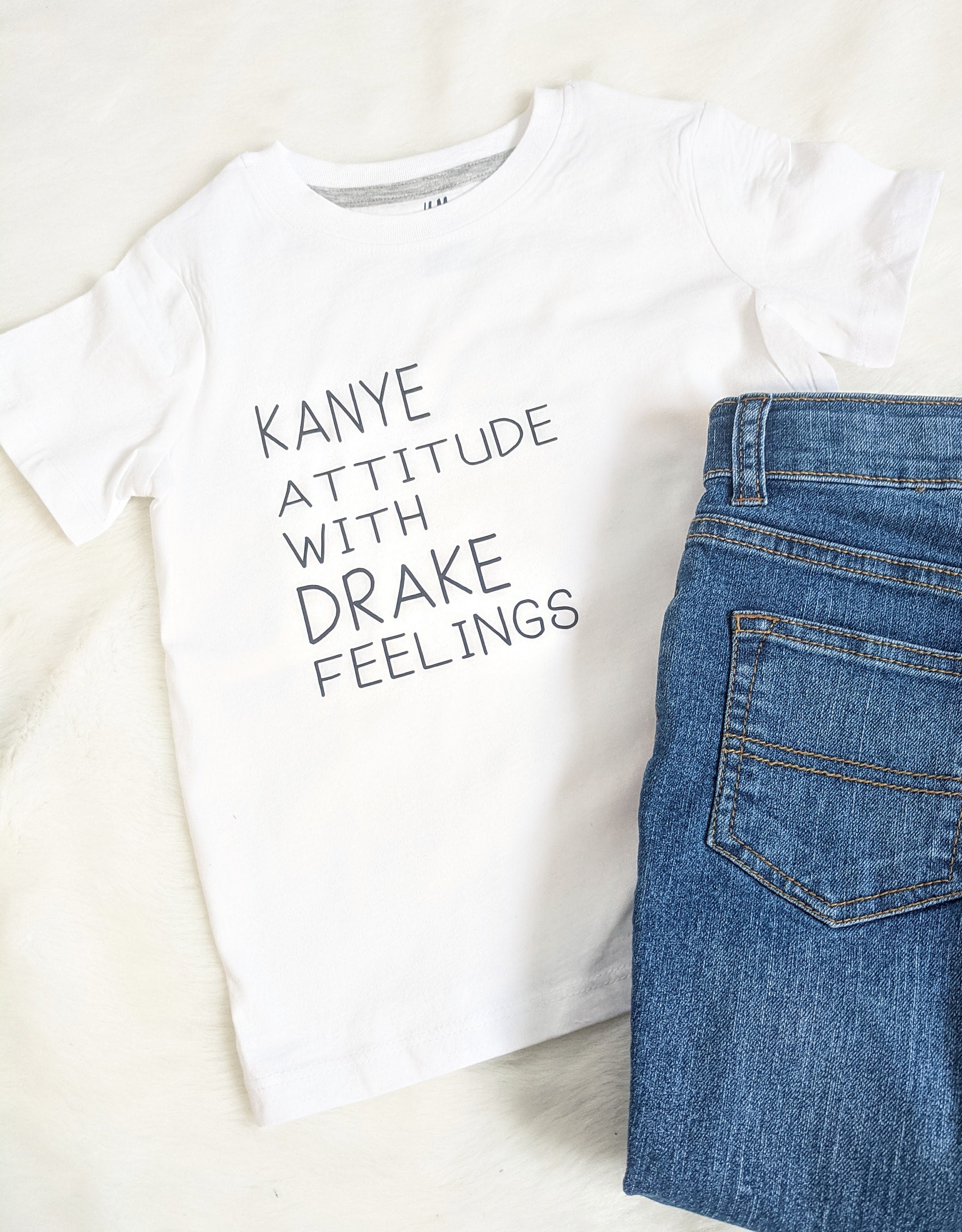 Kanye attitude with drake feelings shirt deals