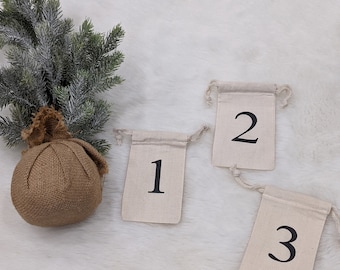 Fill your own Advent Calendar, Resuable Christmas Advent Calendar Kit, DIY Advent Calendar Kit, Create Your Own Advent Calendar Kit