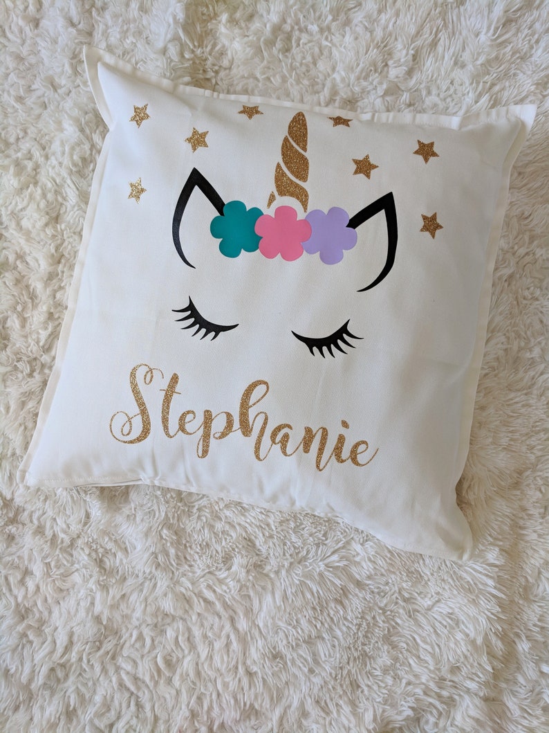 Gold & Pink Unicorn Pillow Unicorn Unicorn Gift Unicorn Etsy Canada