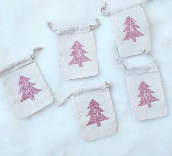 DIY Advent Calendar Bags Reuable Advent Calendar Bags Chrismas Advent  Calendar Bag Set 25 Days Tree Advent Calendar Treat Bags Xmas - Etsy