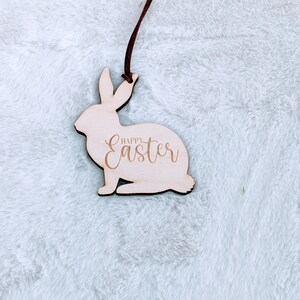 Easter Bunny Gift Tags, Gift Tags for Easter, Wooden Easter Gift Tag, wooden name tag, Easter Gift Tag, Hello Spring Rabbit, Easter Basket
