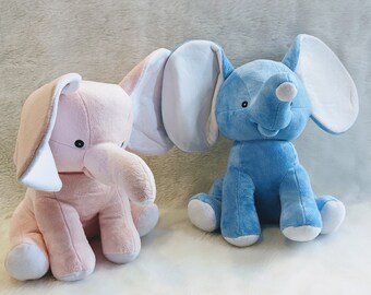 Elephant, Birth stat stuffed elephants, baby announcement, stuffed elephant baby gift, personalized baby gift, birth announcement, baby gift