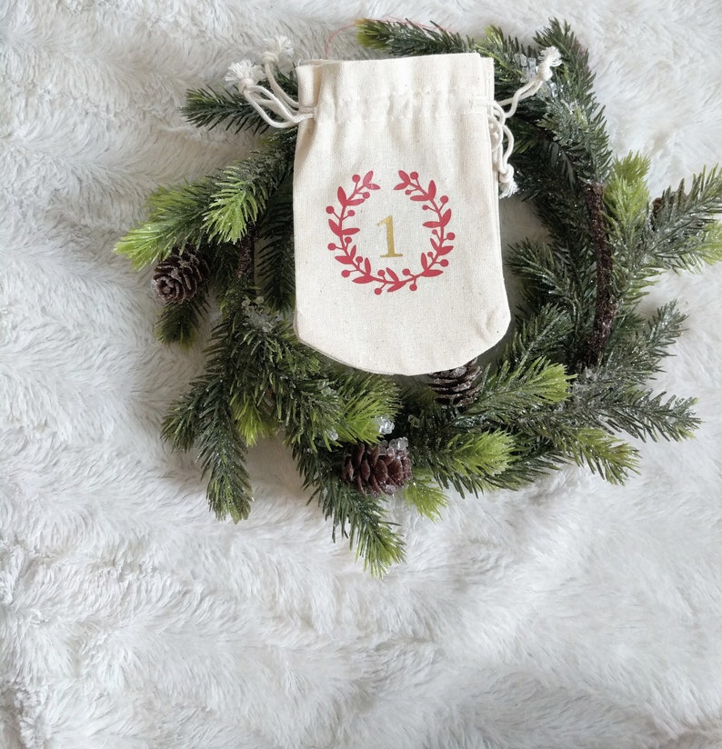 Christmas Advent Calendar Garland Custom Colors Wreath Set Etsy Canada Christmas Advent Calendar Garland Custom Colors Wreath Set Etsy Canada