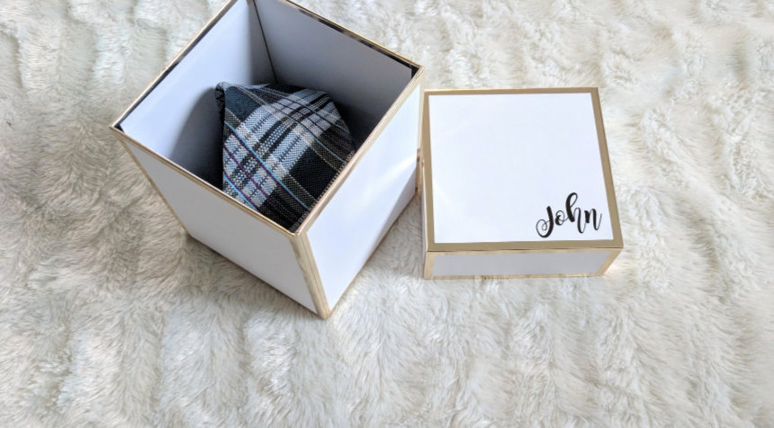 Necktie Gift Box Groomsmen Proposal Box Necktie Box Groom Etsy Canada