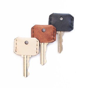 Leather Key Toppers/Key Caps, Leather Key Covers, Personalized Gifts