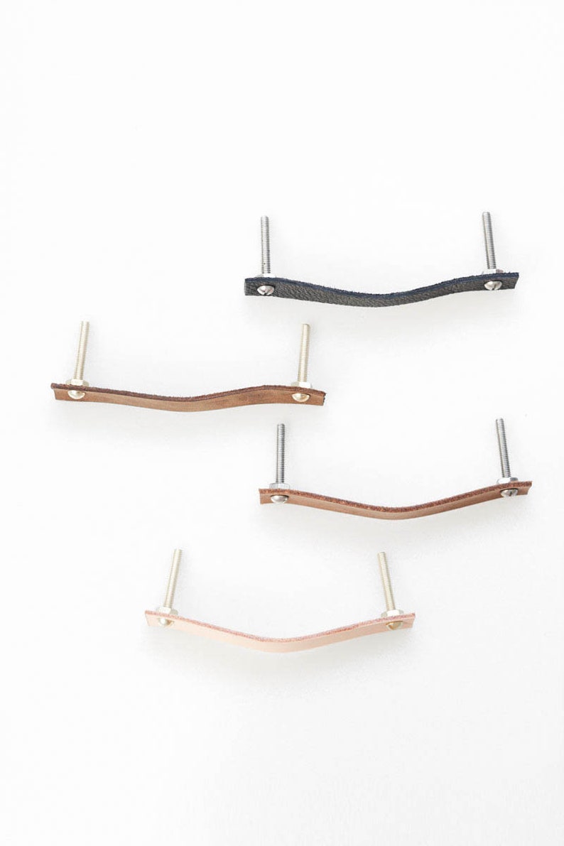 Leather Drawer Handle Leather Handle Hack Etsy
