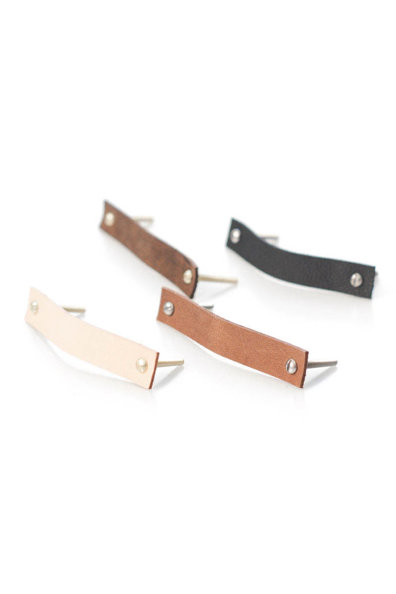 Leather Drawer Handle Leather Handle Hack Etsy