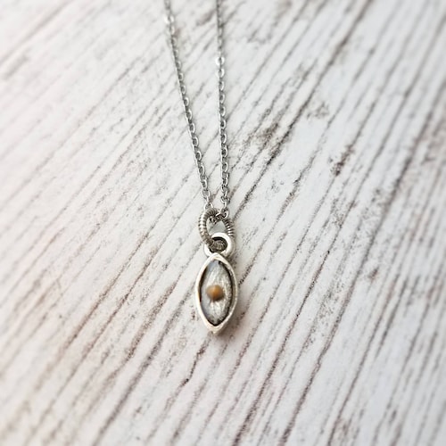 Mustard Seed Necklace Sterling Silver Mustard Seed Pendant Etsy