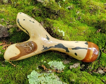 Natural Fork Slingshot/Catapult Drewshot with Casting Resin Endcap
