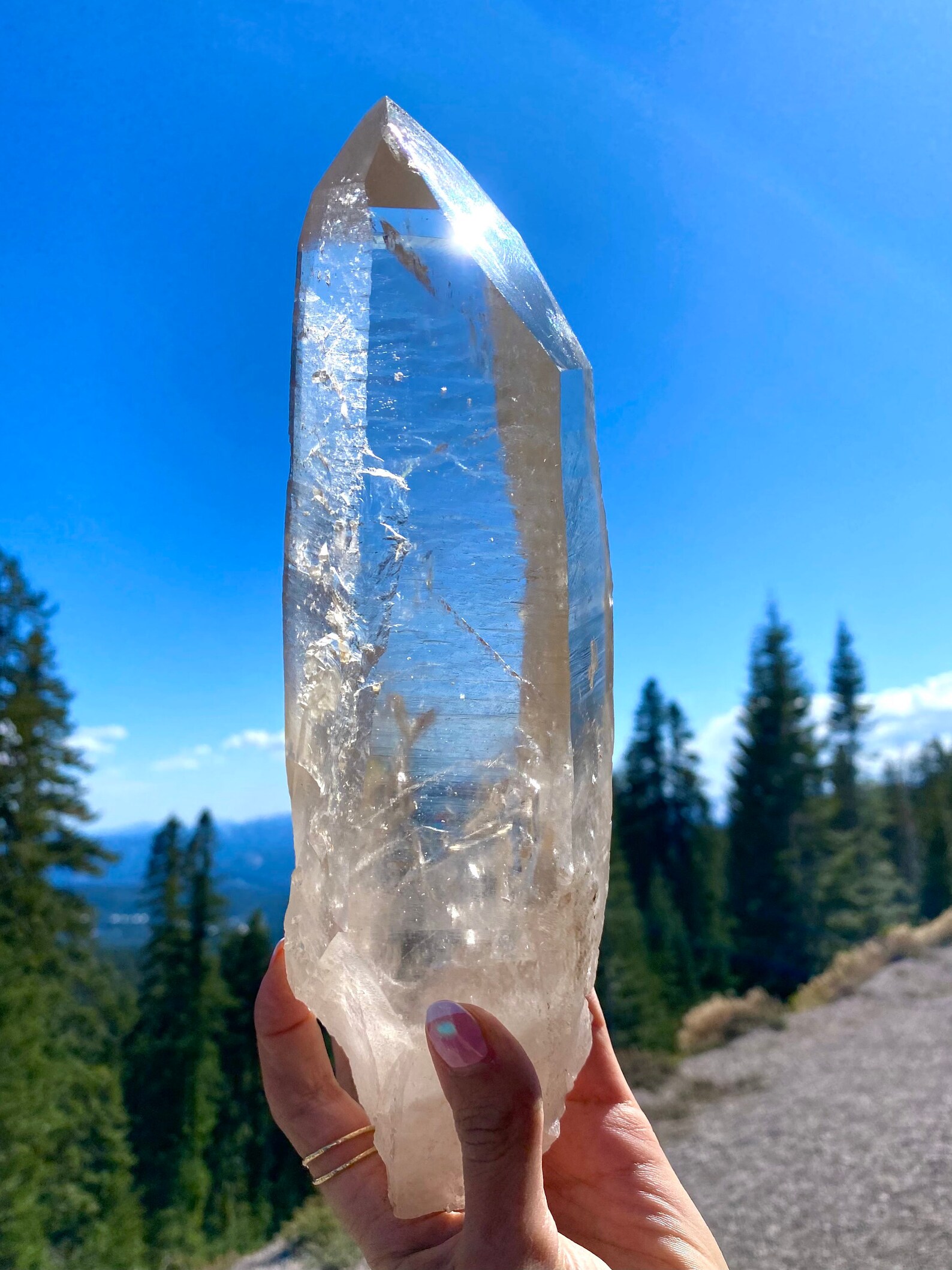 Lemurian Starseed Quartz Crystal very large with Vibrant Etsy