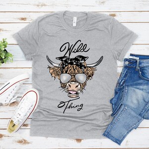 Wild Thing Cow PNG Digital Design