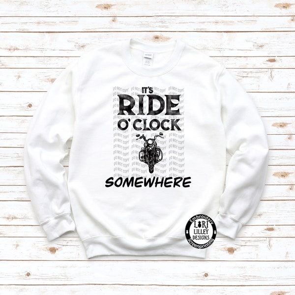 It's Ride O'clock Somewhere PNG Sublimation Design