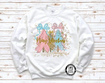 Pastel Merry Christmas Chinoiserie Grand Millennial PNG Digital Design