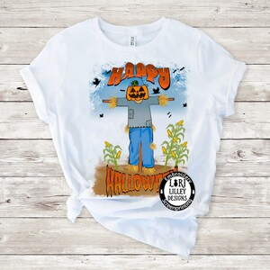 Happy Halloween Scarecrow PNG Digital Design