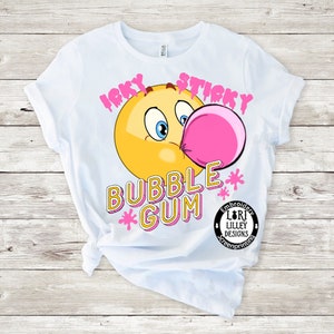 Icky Sticky Bubble Gum PNG Sublimation Digital Download