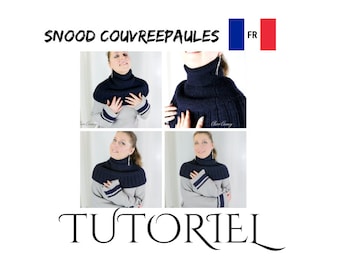 Snood and shoulder cover knitting tutorial with circular needles