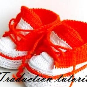 Chaussons-baskets au crochet tutoriel image 2